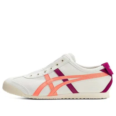 ONITSUKA TIGER (WMNS) Onitsuka Tiger Mexico 66 Slip-On  'White Burgundy Orange'