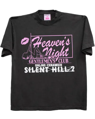 ONLINE CERAMICS ONLINE CERAMICS X SILENT HILL 2 HEAVEN'S NIGHT T-SHIRT OFF BLACK GAME TEE -