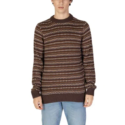 ONLY & SONS BROWN COTTON SWEATER
