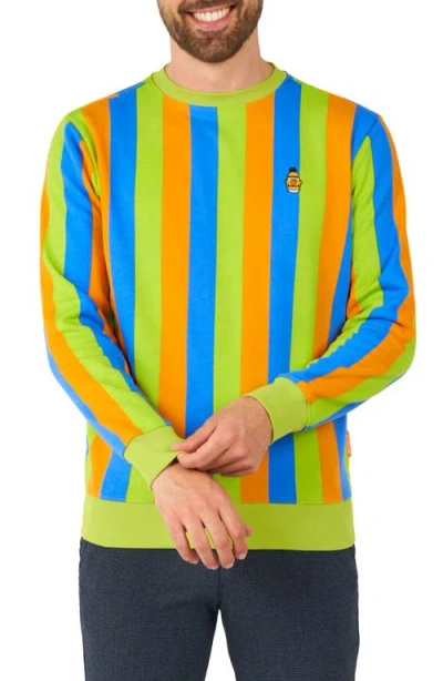 OPPOSUITS OPPOSUITS BERT SRIPE COTTON BLEND LONG SLEEVE T-SHIRT