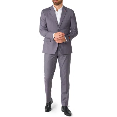 OPPOSUITS OPPOSUITS DAILY TAILORED FIT DARK GREY STRETCH SUIT
