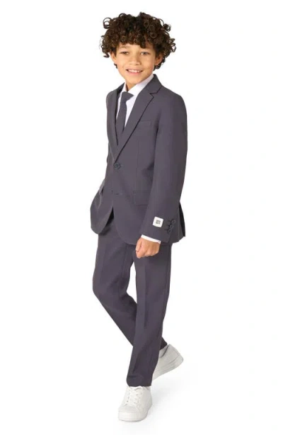 OPPOSUITS OPPOSUITS KIDS' CHARCOOL TWO-PIECE SUIT & TIE SET