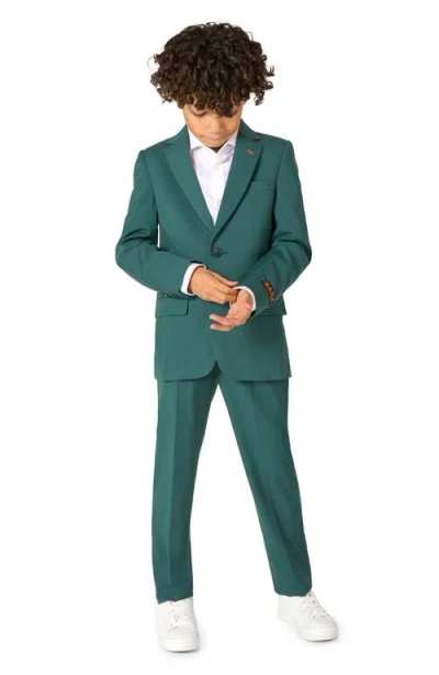 OPPOSUITS OPPOSUITS KIDS' DAILY POSY GREEN STRETCH SUIT