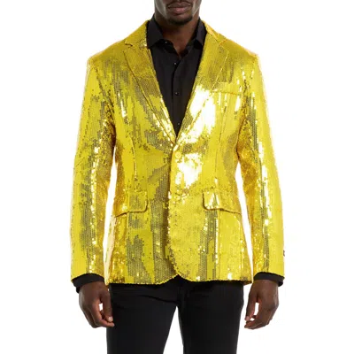 OPPOSUITS OPPOSUITS SEQUIN YELLOW BLAZER
