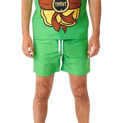 OPPOSUITS OPPOSUITS TMNT MATCHING BUTTON-UP SHIRT & DRAWSTRING SHORTS SET