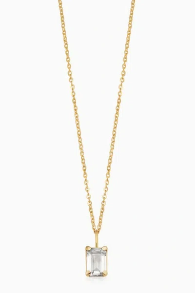 ORADINA ORADINA 14K GOLD DATE ME BIRTHSTONE PENDANT NECKLACE