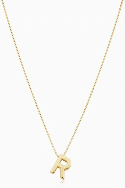 ORADINA ORADINA 14K GOLD LOVE LETTER INITIAL NECKLACE