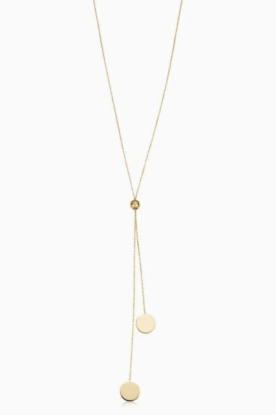 ORADINA ORADINA 14K GOLD MANHATTAN LARIAT NECKLACE