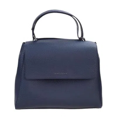 ORCIANI ORCIANI SVEVA LOGO LETTERING MEDIUM SHOULDER BAG