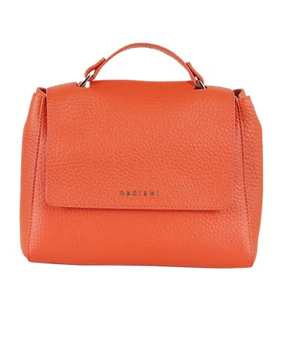 ORCIANI SMALL SVEVA LOGO SHOULDER BAG