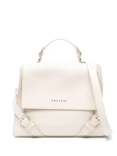 ORCIANI SMALL SVEVA SOFT LEATHER TOTE BAG
