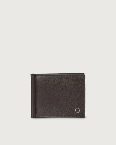 ORCIANI WALLET AND PORTATESSERE MAN ORCIANI SU0108 - WALLET CHEVRETTE DARK BROWN