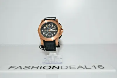 OREFICI OREFICI GALANTE ROSE SS BLACK SILICONE CHRONO ORM6C4403 MSRP $650 WATCH