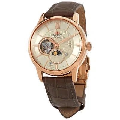 ORIENT ORIENT SUN & MOON AUTOMATIC CHAMPAGNE DIAL MEN'S WATCH RA-AS0009S10B