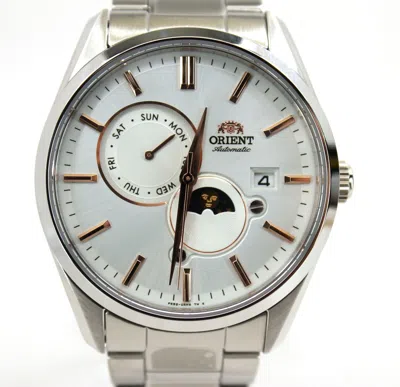 ORIENT ORIENT SUN AND MOON AUTOMATIC WHITE DIAL MEN'S WATCH - RA-AK0306S30B
