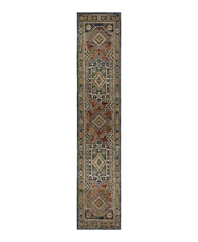 ORIENTAL WEAVERS ANDORRA 2442A RUNNER AREA RUG, 2'6 X 12'