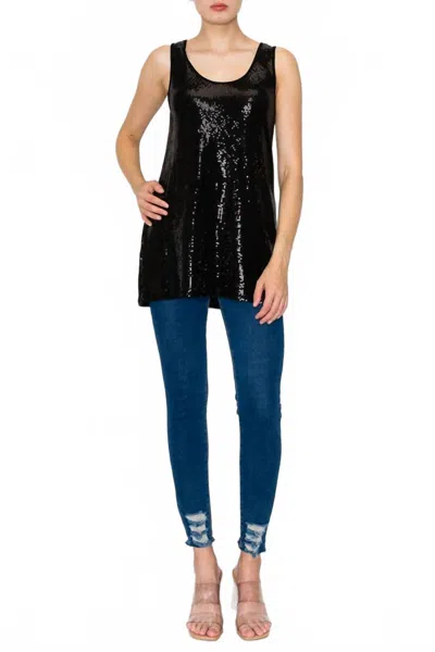 ORIGAMI WOMEN'S TANK TOP IN BLACK