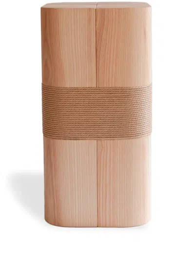 ORIGIN MADE MONOLITH PLINTH WOOD SCULPTURE (43CM)