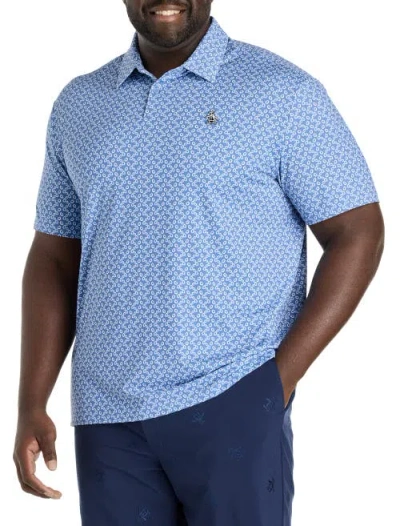 ORIGINAL PENGUIN ORIGINAL PENGUIN BIG & TALL LIFESAVER PRINT PERFORMANCE POLO SHIRT