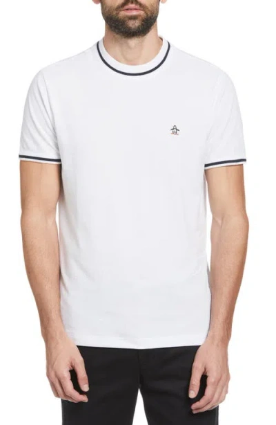ORIGINAL PENGUIN ORIGINAL PENGUIN SLIM FIT PIQUÉ KNIT RINGER T-SHIRT
