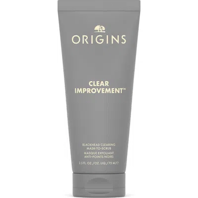ORIGINS ORIGINS CLEAR IMPROVEMENT BLACKHEAD CLEARING MASK-TO-SCRUB