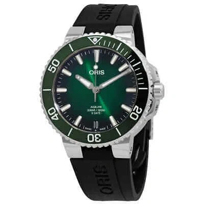 ORIS ORIS AQUIS AUTOMATIC GREEN DIAL MEN'S WATCH 01 400 7769 4157-07 4 22 74FC