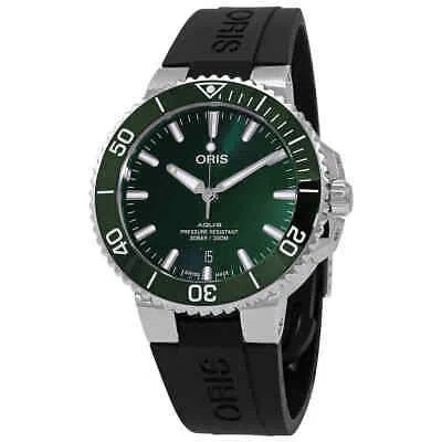 ORIS ORIS AQUIS AUTOMATIC GREEN DIAL MEN'S WATCH 01 733 7766 4157-07 4 22 64FC