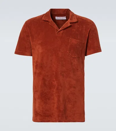ORLEBAR BROWN COTTON TERRY POLO SHIRT