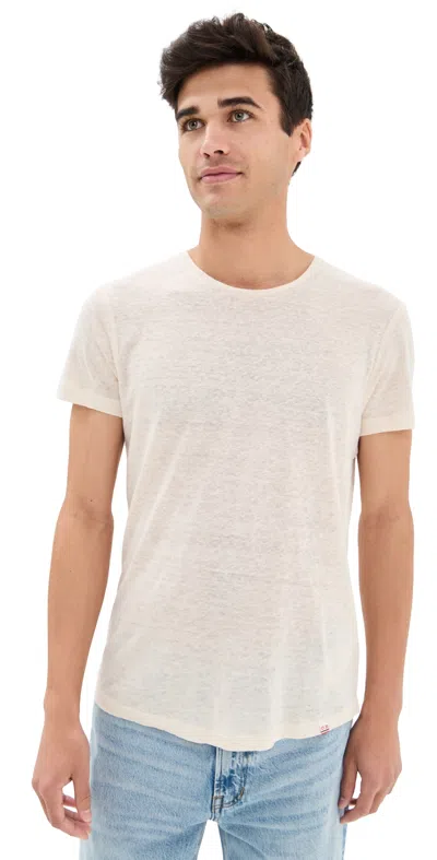 ORLEBAR BROWN OB-T LINEN TEE LATTE
