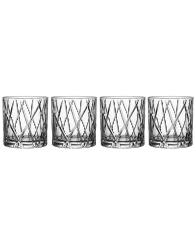 ORREFORS DNU ORREFORS SET OF 4 OLD-FASHIONED GLASS SET