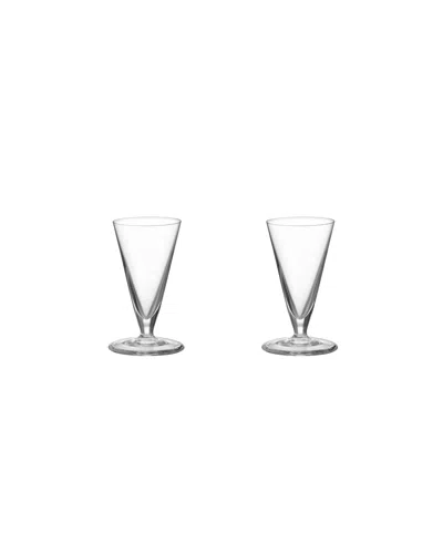 ORREFORS GEOMETRY SNAPS GLASS, SET OF 2
