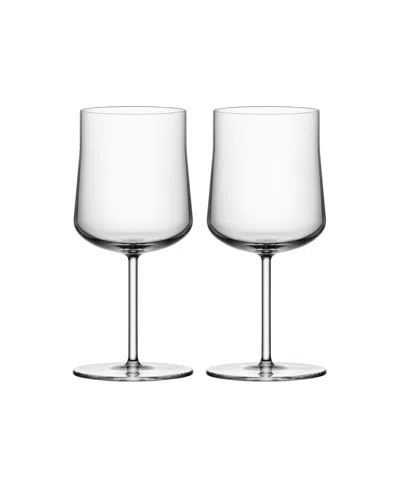 ORREFORS INFORMAL GLASS SET, 2 PIECES