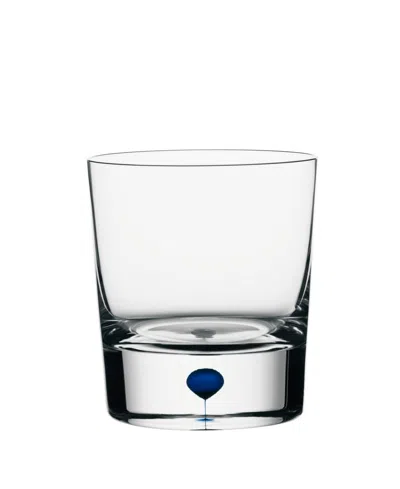 ORREFORS INTERMEZZO BLUE OLD FASHIONED/WHISKEY GLASS