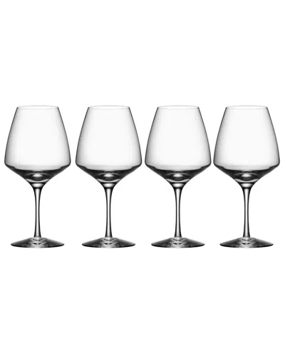 ORREFORS ORREFORS SET OF 4 PULSE WINE GLASSES
