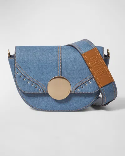 ORYANY LOTTIE DENIM SADDLE CROSSBODY BAG