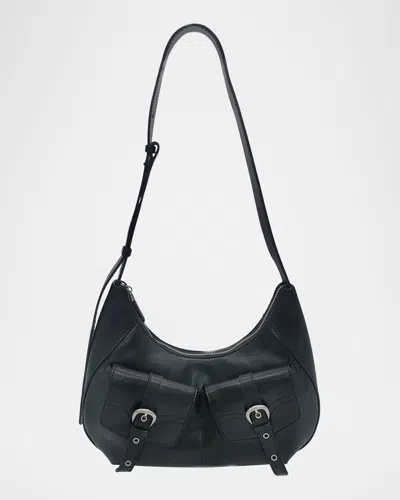 ORYANY RODEO MEDIUM LEATHER SHOULDER BAG