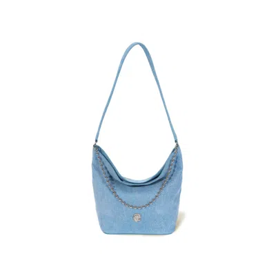 ORYANY WOMEN'S BALL CHAIN BUCKET BAG - DENIM BLUE