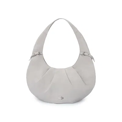 ORYANY WOMEN'S GREY CROISSANT SHOULDER BAG - FOGGY