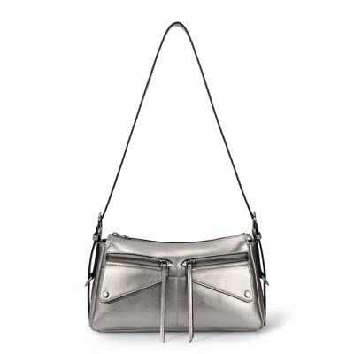 ORYANY WOMEN'S GREY ORYANY MOTO CROSSBODY - SMALL CROSSBODY - PEWTER