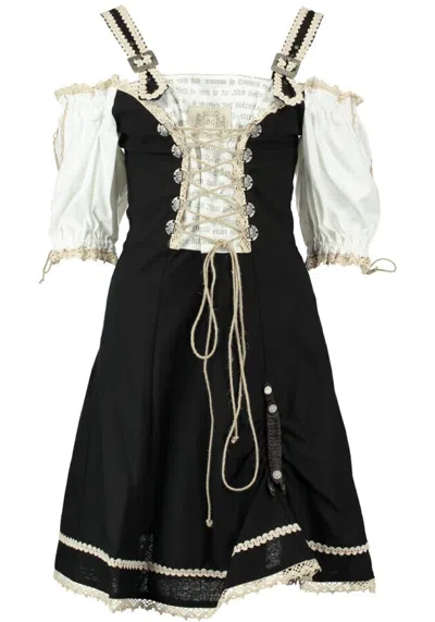 OS TRACHTEN MIDI-DIRNDL LANDHAUSKLEID TRACHTENKLEID 1-TEILIG VON OS-TRACHTEN SCHWARZ