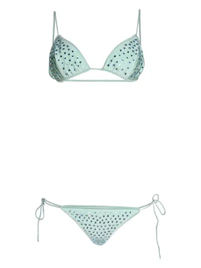 OSEREE GEM CRYSTAL-EMBELLISHED BIKINI