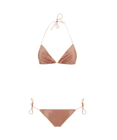OSEREE HIGH-SHINE FINISH BIKINI SET