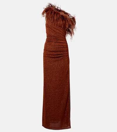 OSEREE OSÉREE LUMIÈRE PLUMAGE MAXI DRESS