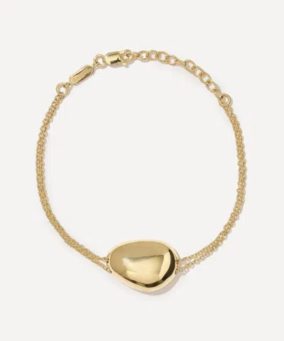 OTIUMBERG OTIUMBERG 14CT GOLD-PLATED VERMEIL SILVER PEBBLE BRACELET