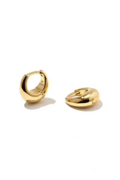 OTIUMBERG OTIUMBERG 14KT GOLD VERMEIL MINI GRADUATED HOOP EARRINGS
