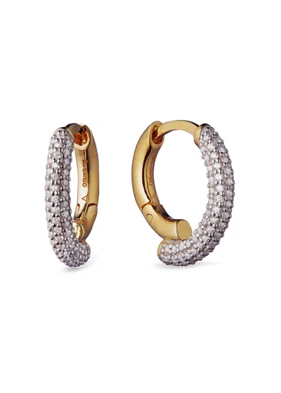 OTIUMBERG OTIUMBERG CHAOS SMALL GOLD VERMEIL HOOP EARRINGS