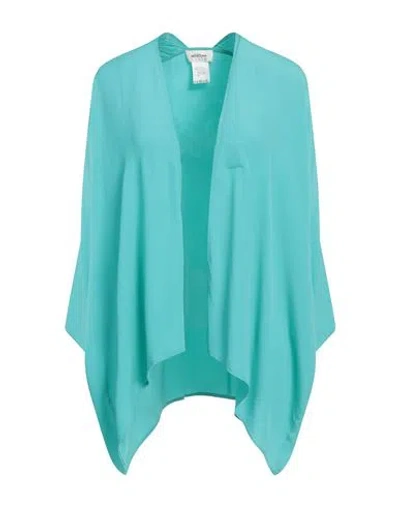 OTTOD'AME OTTOD'AME WOMAN JACKET TURQUOISE SIZE ONESIZE ACETATE, SILK