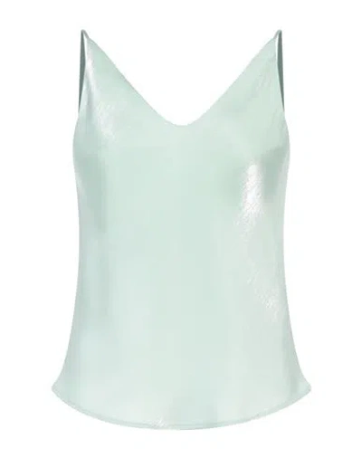 OTTOD'AME OTTOD'AME WOMAN TOP LIGHT GREEN SIZE 12 VISCOSE, POLYESTER