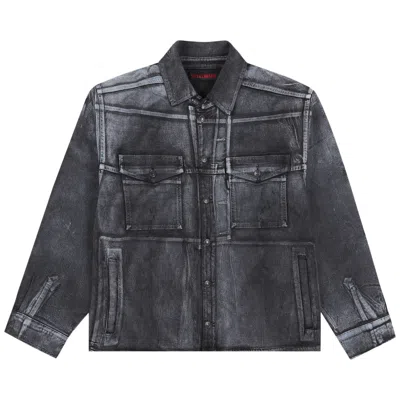 OTTOLINGER OTTOLINGER OVERSIZED DENIM SHIRT 'BLACK'