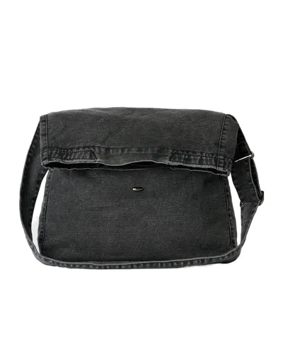 OUR LEGACY OVERSIZED DENIM MESSENGER BAG